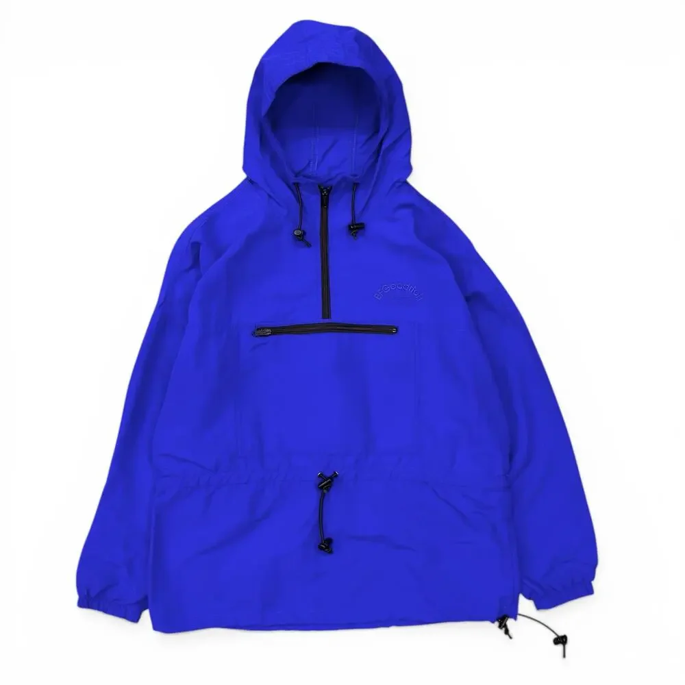 Vintage 90s Black Diamond BF Goodrich Aerospace VT Blue Windbreaker Jacket Hood
